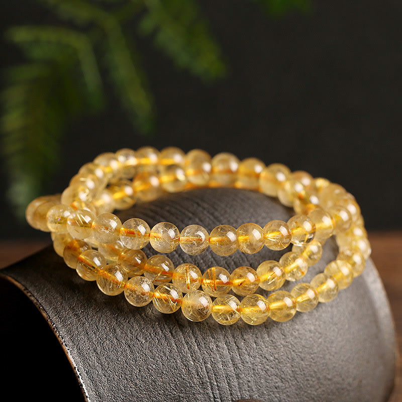 Natural Citrine Prosperity Protection Bracelet