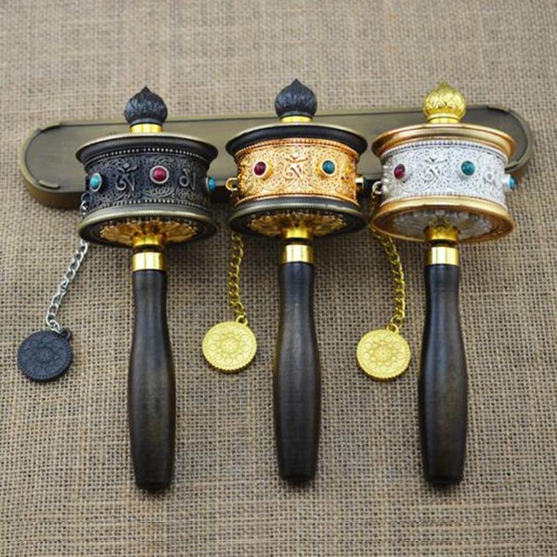 Tibetan Lucky Prayer Wheel Decoration - Image 8