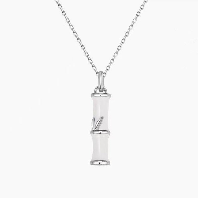 Bamboo Design Copper Luck Couple Necklace Pendant - Image 4