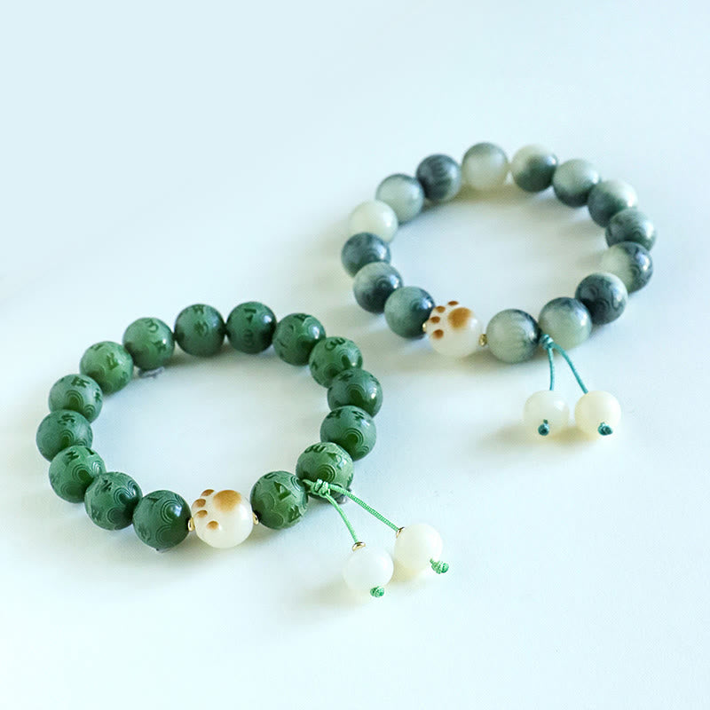 Bodhi Seed Om Mani Padme Hum Carved Harmony Bracelet - Image 18