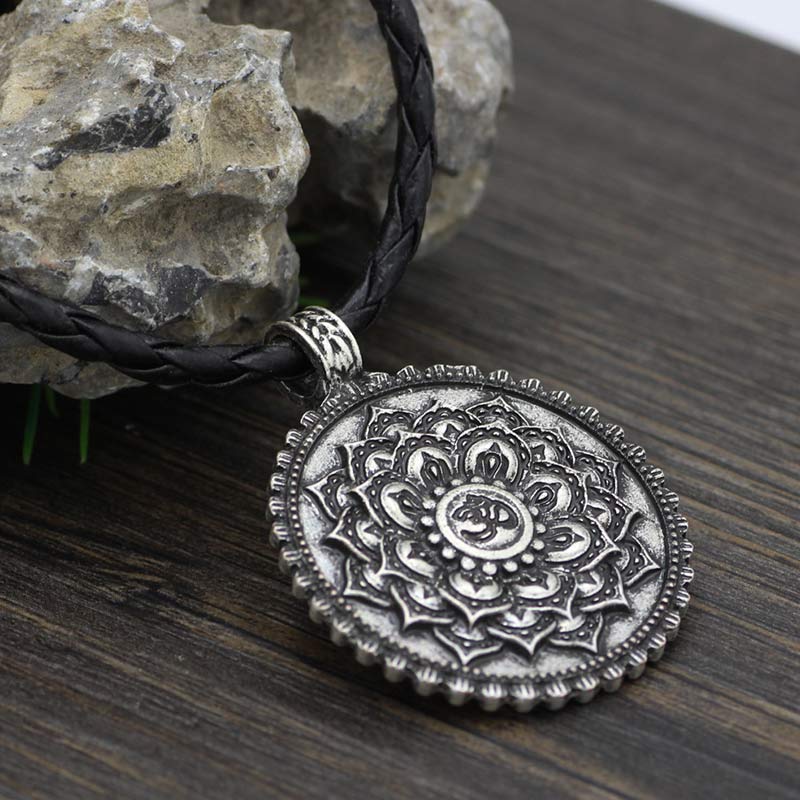 Six True Words Love Peace Flower Pattern Necklace (Extra 35% Off | USE CODE: FS35) - Image 12