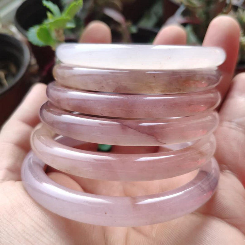 Purple Jade Happiness Protection Bracelet Bangle - Image 7