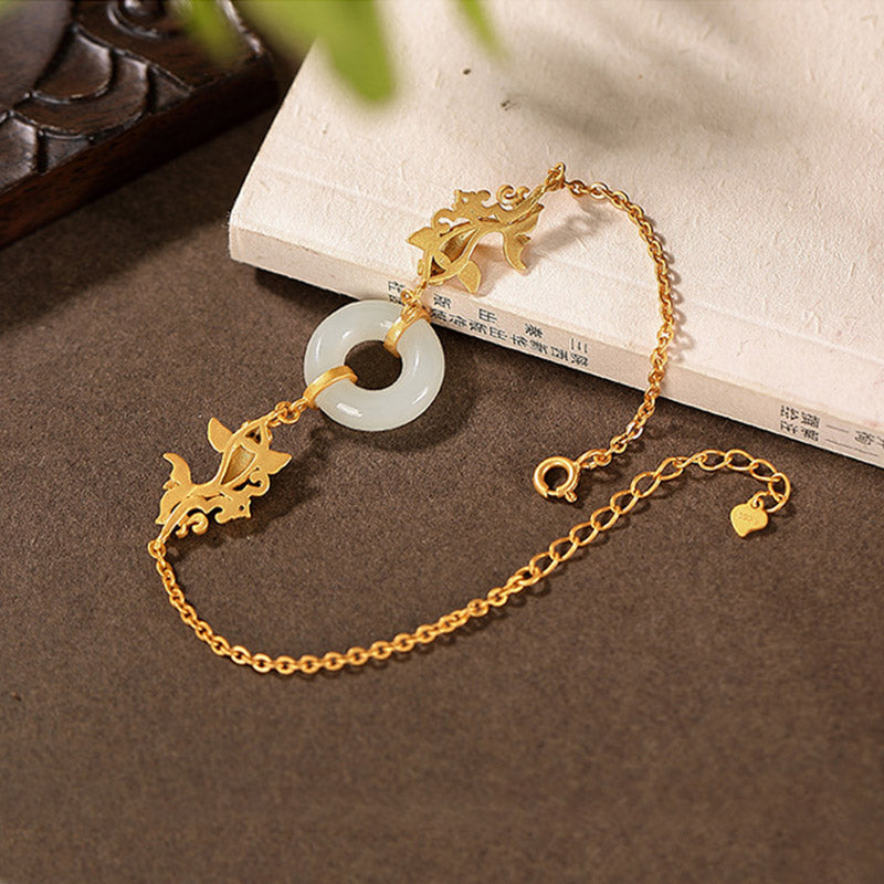 White Jade Koi Fish Prosperity Bracelet - Image 6