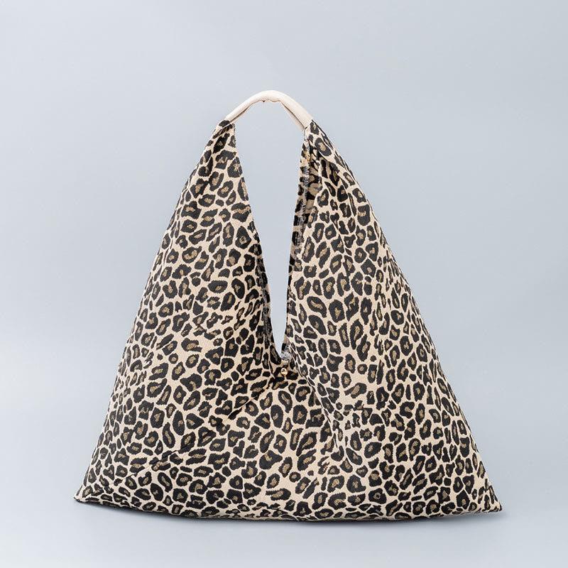 Geometry Tiger Flowers Leopard Stripes Print Underarm Triangle Shoulder Bag - Image 13