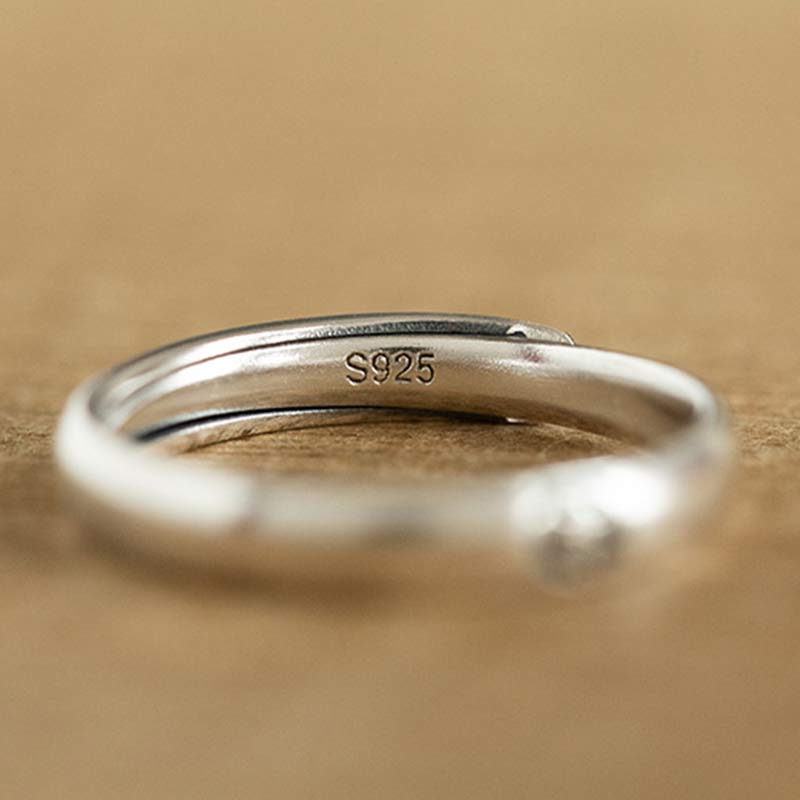 925 Sterling Silver Chinese Zodiac Natal Buddha Blessing Couple Ring - Image 27