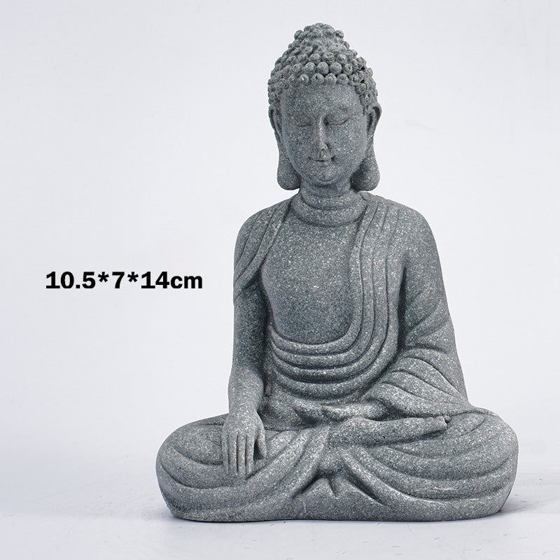 Sitting Meditation Buddha Blessing Compassion Decoration - Image 14