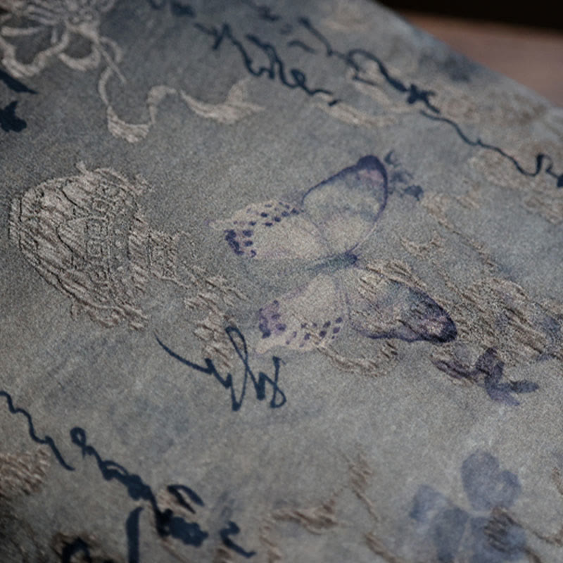 Bamboo Leaves Butterfly Koi Fish Bamboo Handles Handbag - Image 24