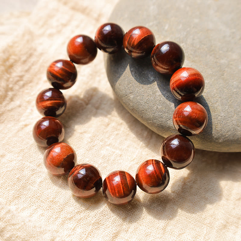 Natural Tiger Eye Healing Bead Bracelet - Image 19