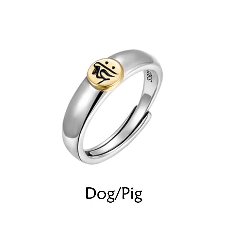 Tibetan Om Mani Padme Hum Carved Chinese Zodiac Natal Buddha Peace Ring - Image 35