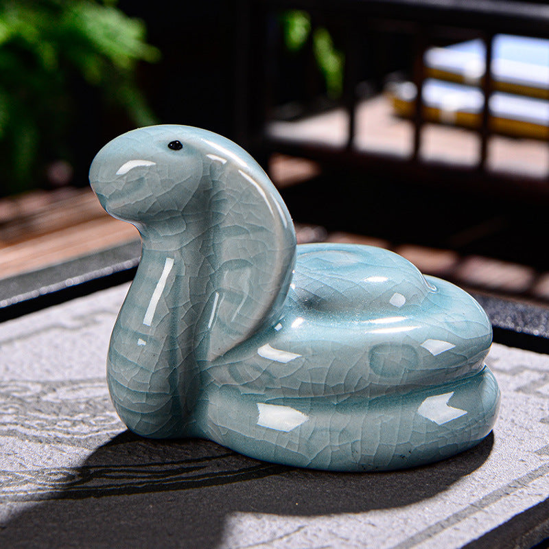 Chinese Zodiac Wealth Ceramic Tea Pet Home Figurine Decoration - Image 13