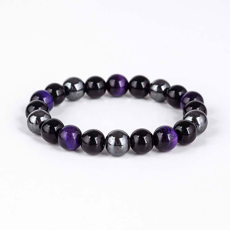 Tibetan Tiger's Eye Bracelet Necklace Set - Image 16