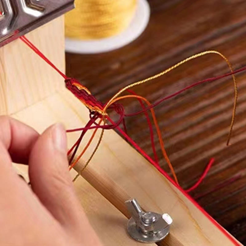 Five Directions Gods of Wealth Handmade Reincarnation Knot Protection String Braid Bracelet - Image 11