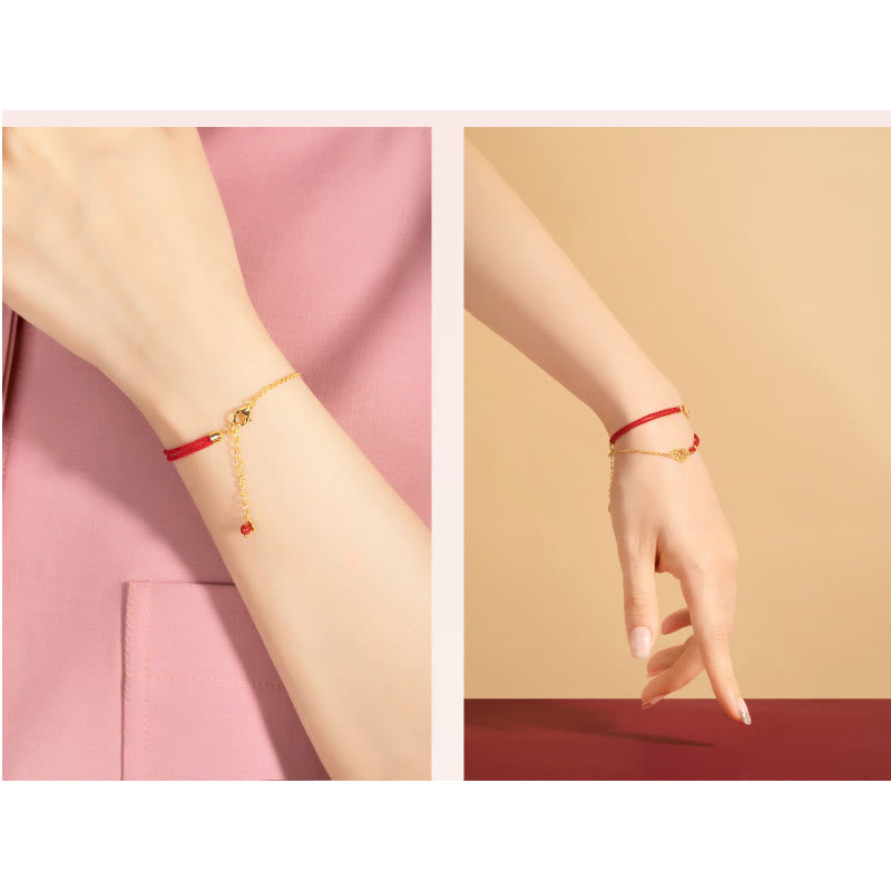 Lock of Good Wishes Luck Strength Chain Bracelet - Image 13