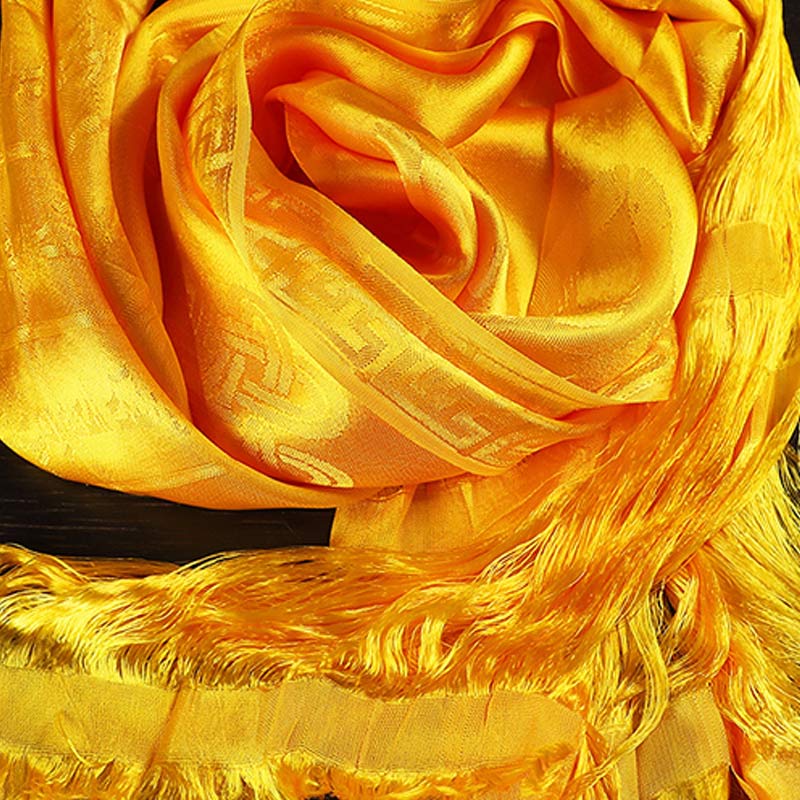 Tibetan Blessing Auspicious 5 Colors Jacquard Khata Decoration - Image 12