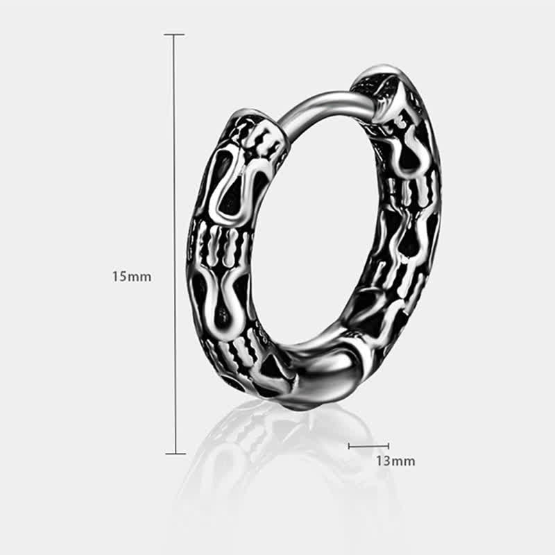 Retro Pattern Titanium Steel Balance Earrings - Image 10