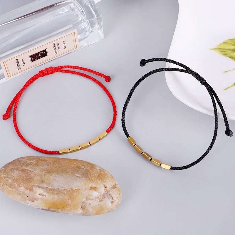 Handcrafted Copper Bead Protection Braided String Bracelet - Image 9