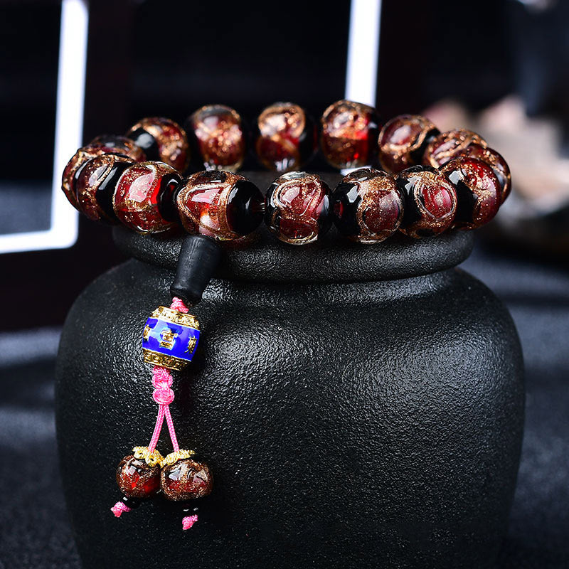 Tibetan Dragon Vein Agate Healing Bracelet - Image 11