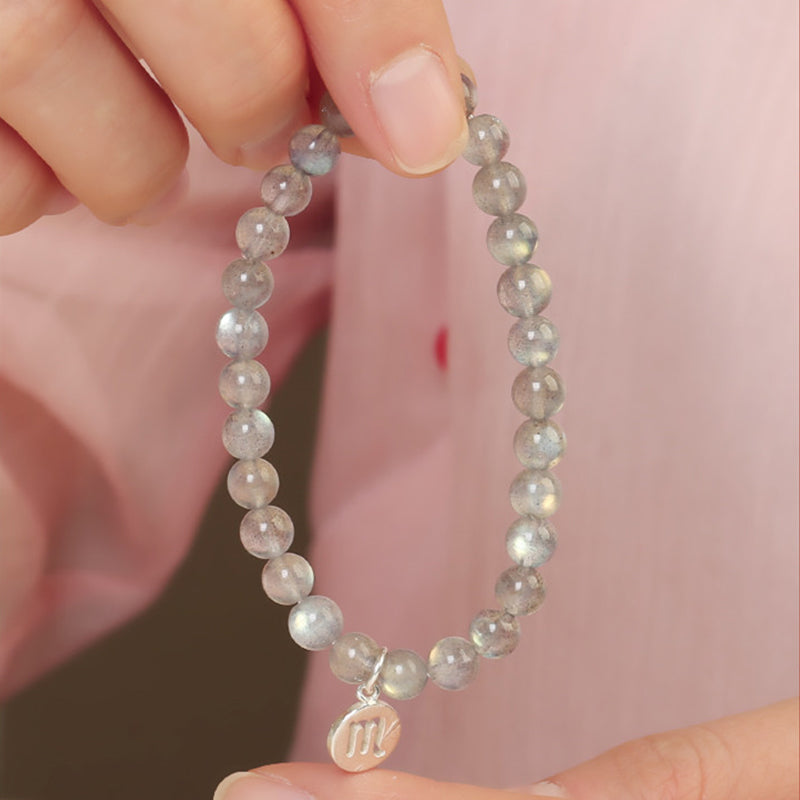 12 Constellations of the Zodiac Moonstone Charming Bracelet - Image 19