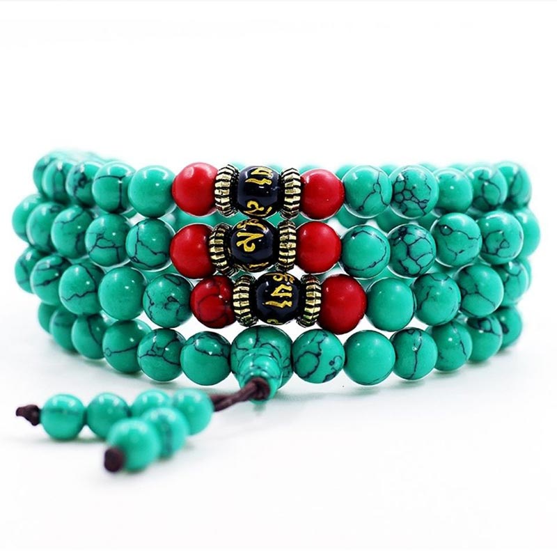 Tibetan Turquoise Purification Necklace Mala
