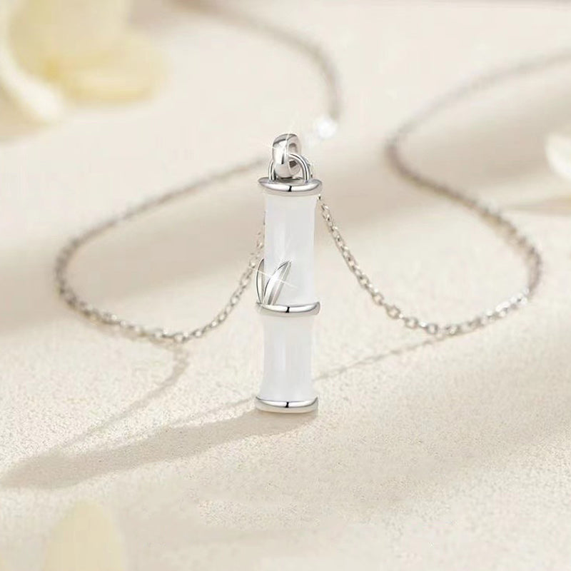 Bamboo Design Copper Luck Couple Necklace Pendant - Image 5