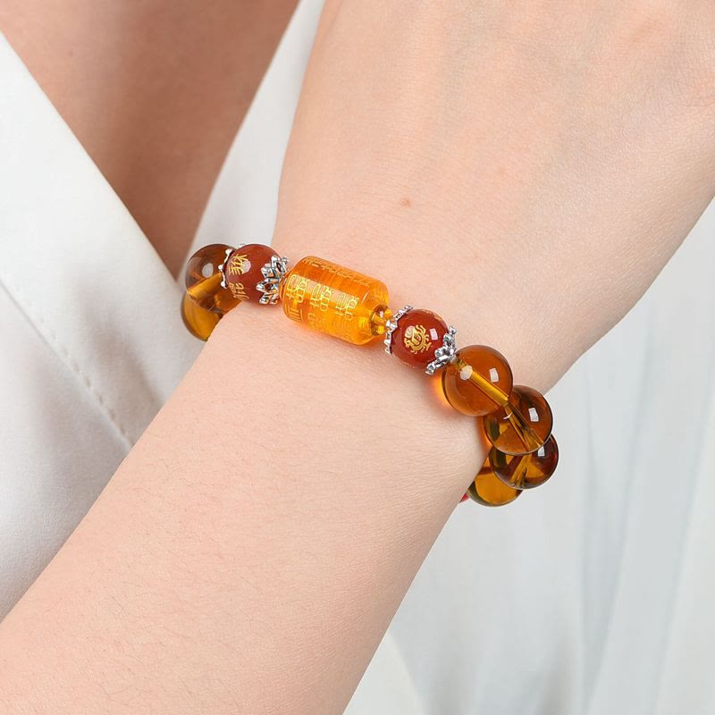 Natural Citrine Fortune Happiness Bracelet - Image 4