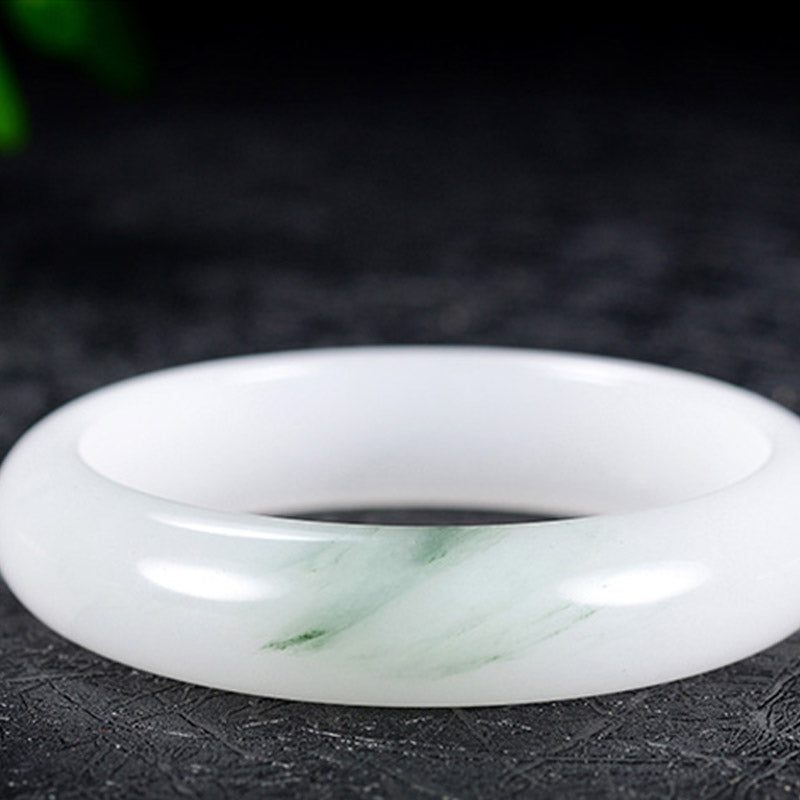 Natural Jade Luck Healing Bangle Bracelet - Image 5