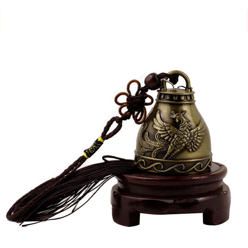 Feng Shui Buddha Koi Fish Phoenix Wind Chime Bell Luck Wall Hanging Decoration - Image 4