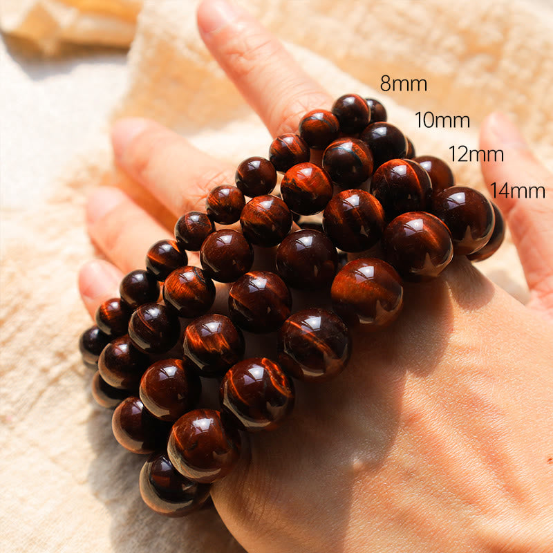 Natural Tiger Eye Healing Bead Bracelet - Image 5