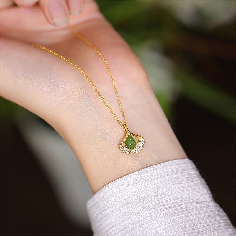 925 Sterling Silver Natural Hetian Jade Cyan Jade Luck Laughing Buddha Butterfly Necklace Pendant - Image 38