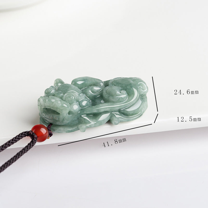 Jade PiXiu Wealth Luck String Necklace Pendant - Image 10