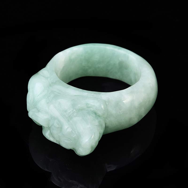 Fengshui Wealth Jade PiXiu Luck Ring - Image 6