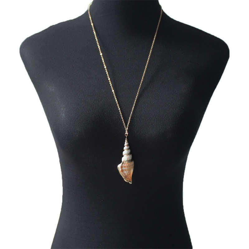 Natural Shankha Conch Shell Seashell Lucky Necklace Pendant - Image 7