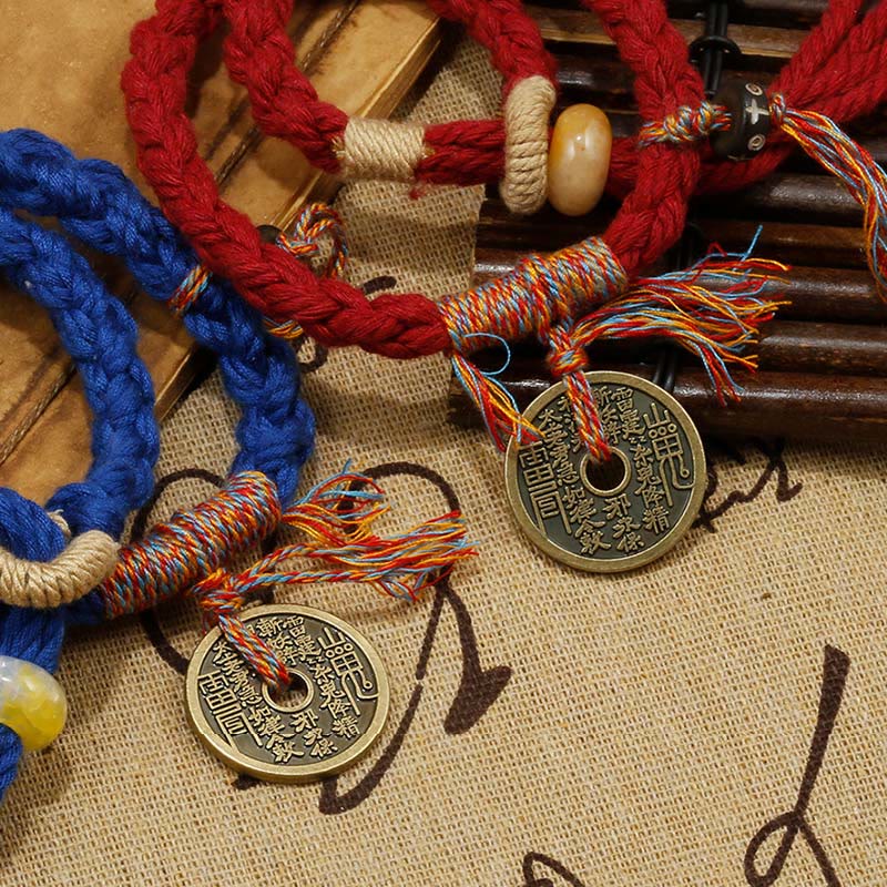 Mountain Ghosts Spend Money Ward Off Evil Spirits Handmade Bracelet - Image 8