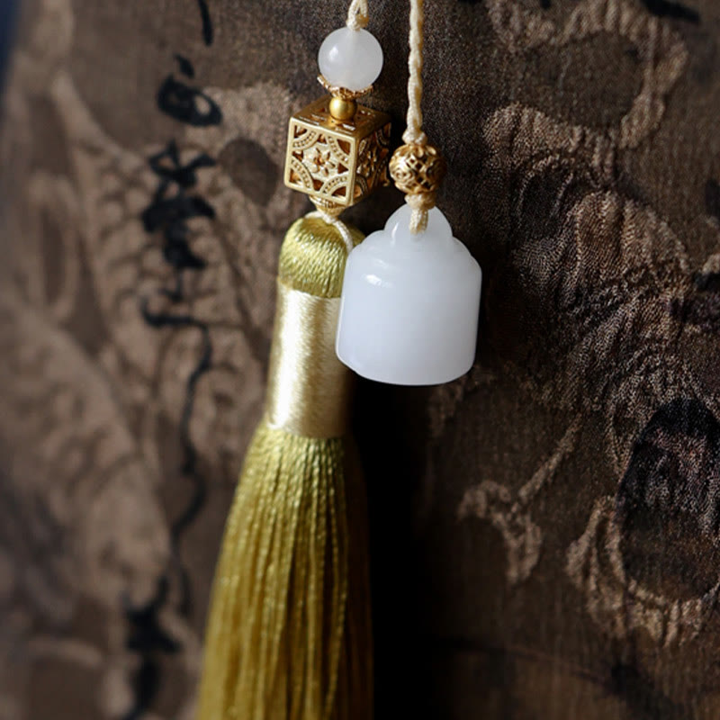 Bamboo Leaves Butterfly Koi Fish Bamboo Handles Handbag - Image 23