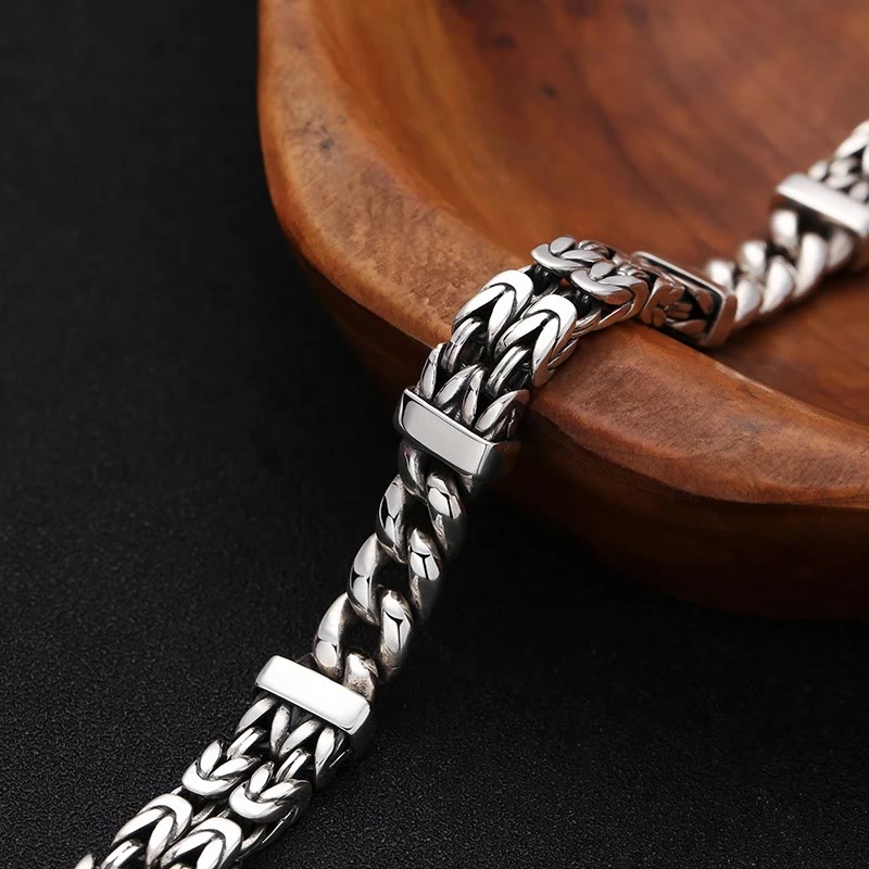 Retro Chain Pattern Luck Healing Bracelet - Image 4