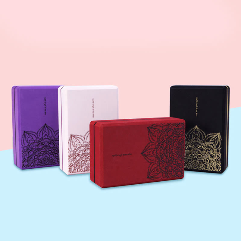 Tibetan Mandala Mindful Soft Non-Slip Foam Yoga Block - Image 13