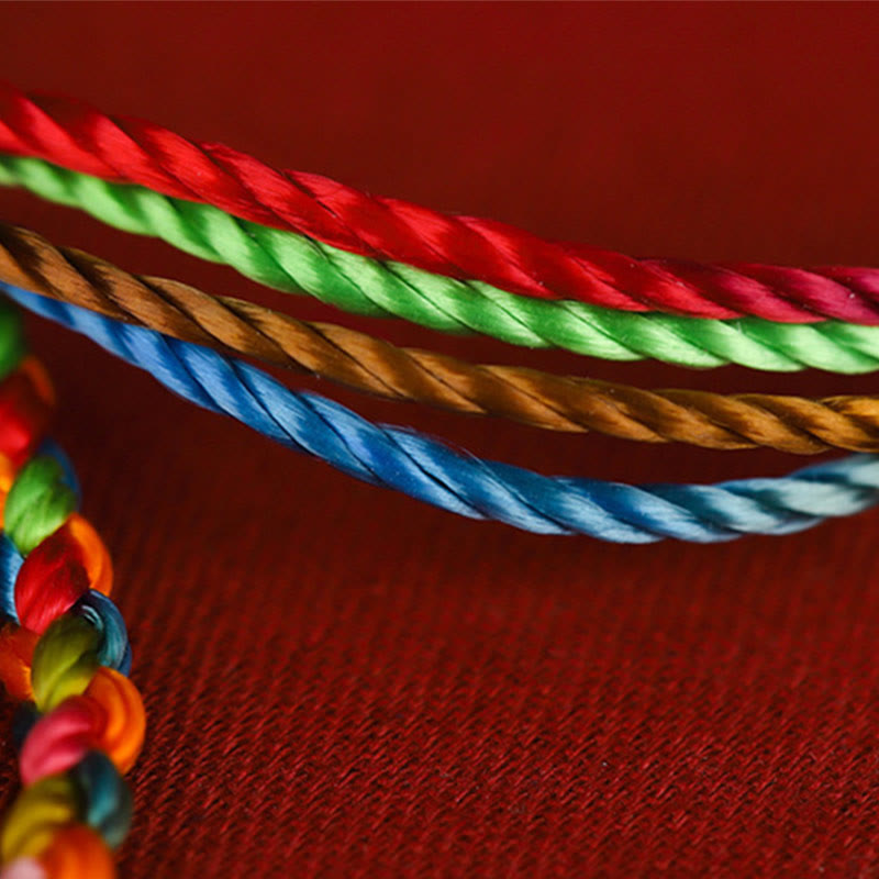 "May all your wishes come true" Lucky Multicolored Bracelet - Image 5