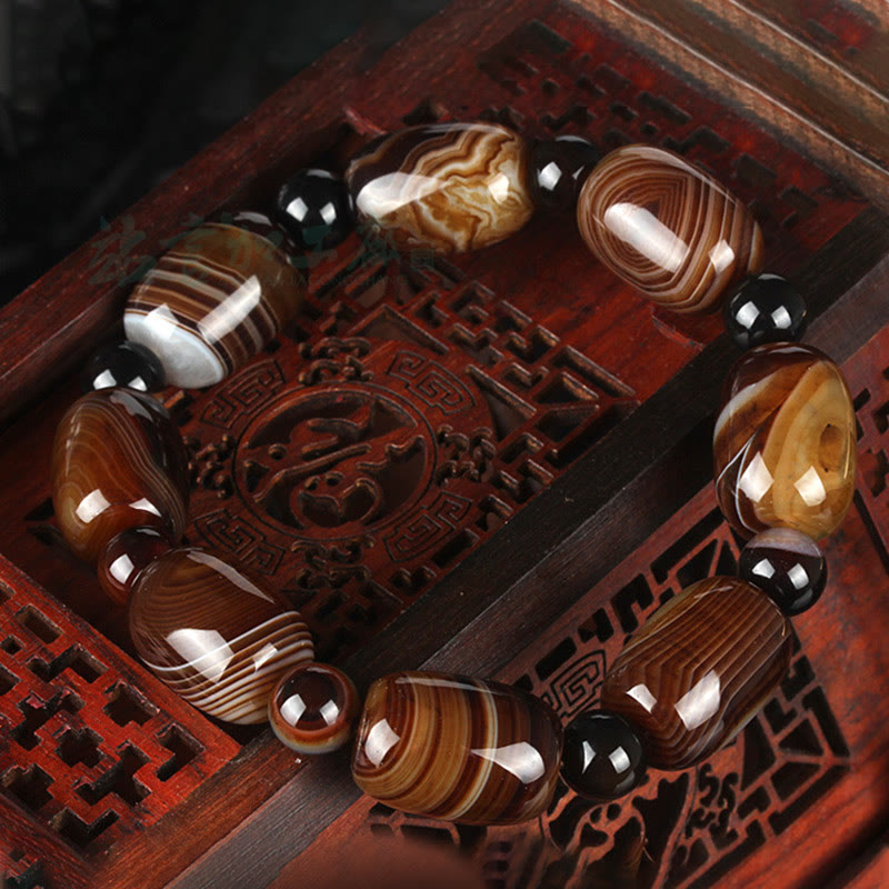 Natural Sardonyx Courage Happiness Bracelet - Image 5