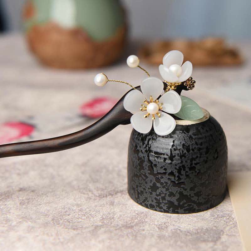 Ebony Flower Protection Blessing Hairpin Decorations - Image 6
