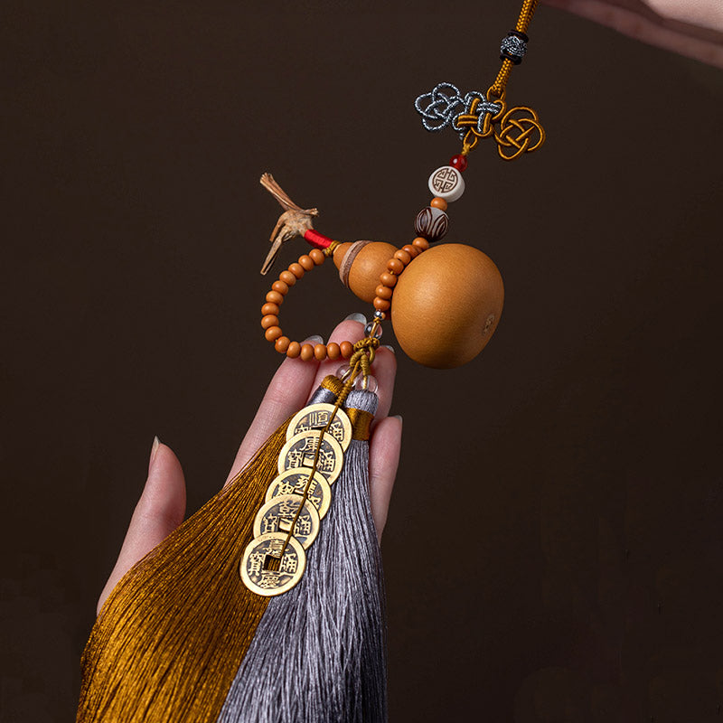 Feng Shui Coins Gourd Chinese Knot Lucky Coins Five Emperor Money Wealth Tassels Decoration - Image 12