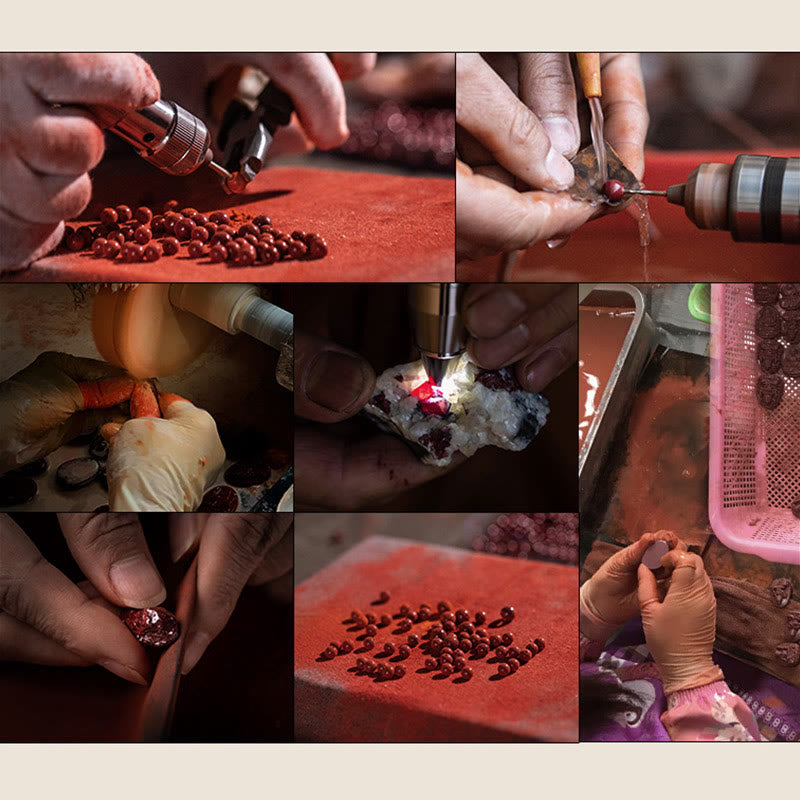 925 Sterling Silver Chinese Zodiac Natal Buddha Cinnabar Calm Bracelet - Image 31