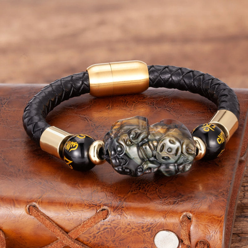 FengShui Tiger Eye Pixiu Bracelet - Image 5
