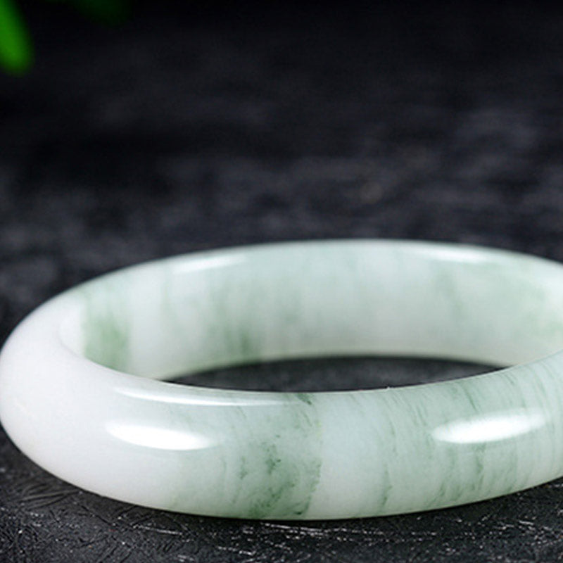 Natural Jade Luck Healing Bangle Bracelet - Image 6