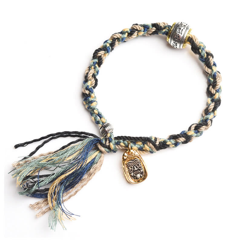 Zakiram Goddess of Wealth Om Mani Padme Hum Peace Handmade Bracelet - Image 3