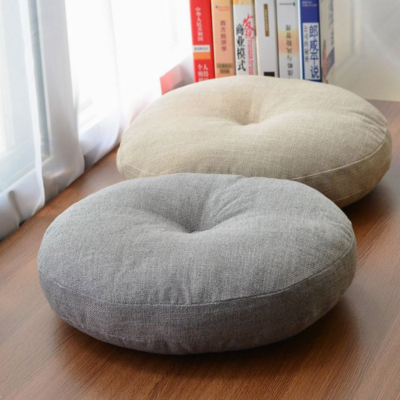 Lotus Simple Pattern Linen Meditation Seat Cushion Home Living Room Decoration - Image 10