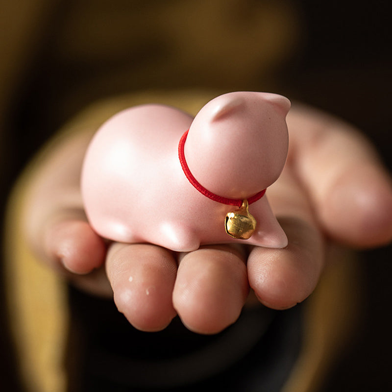 Mini Small Cute Cat Tea Pet Ceramic Home Desk Figurine Decoration - Image 20