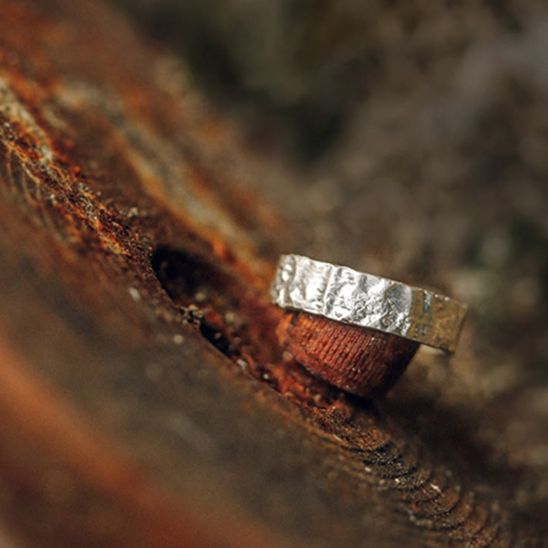 925 Sterling Silver Simple Design Blessing Couple Ring - Image 5
