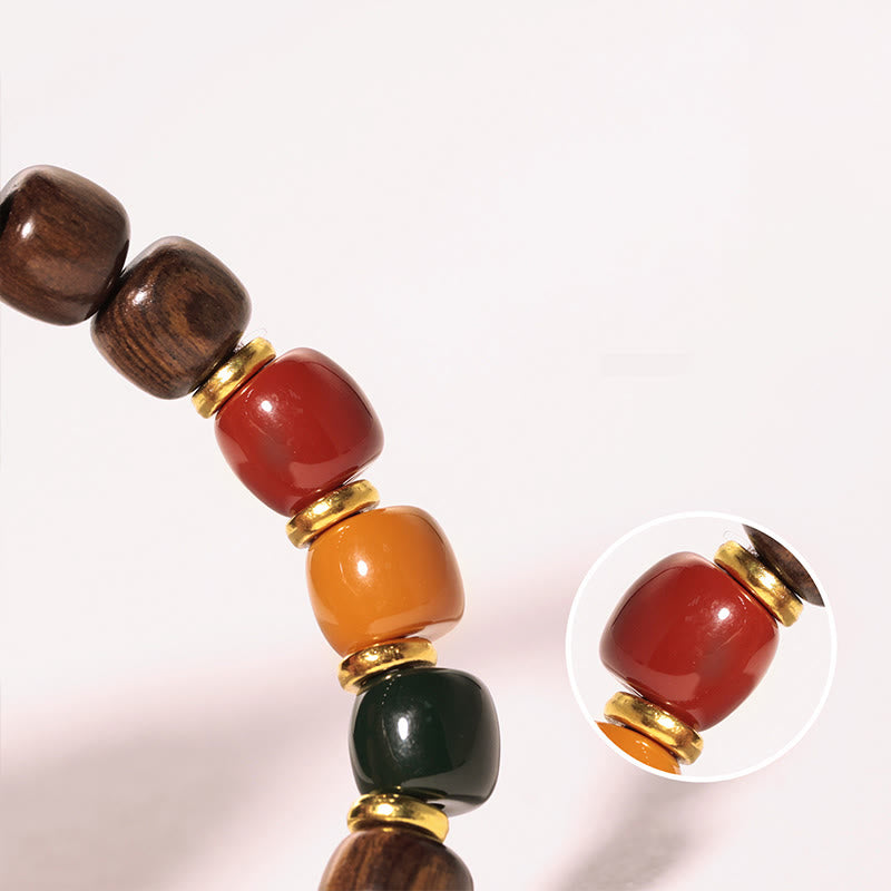 Ebony Wood Rosewood Peace Balance Bracelet - Image 18