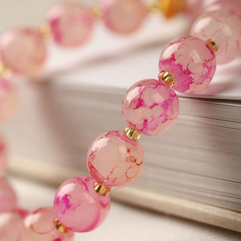 Liuli Glass Bead Blessing Harmony Bracelet - Image 5