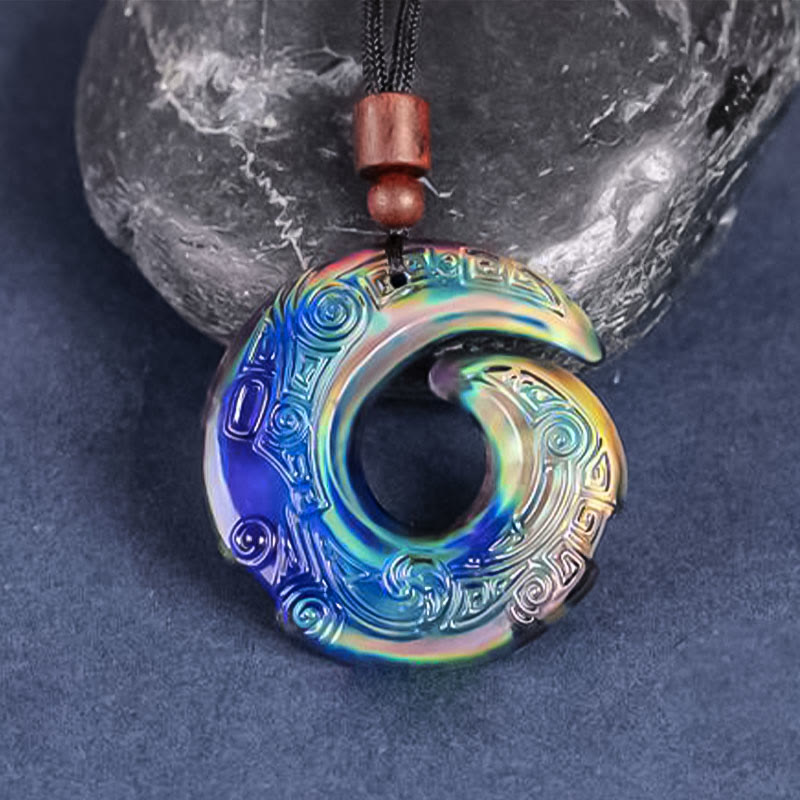 Color-Changing One's Luck Improves Design Pattern Liuli Crystal Necklace Pendant - Image 14